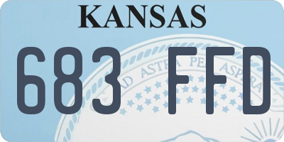 KS license plate 683FFD