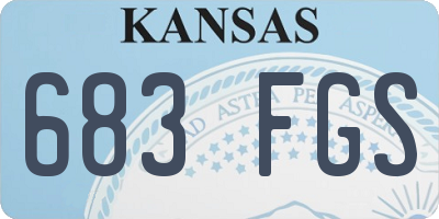 KS license plate 683FGS