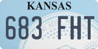 KS license plate 683FHT