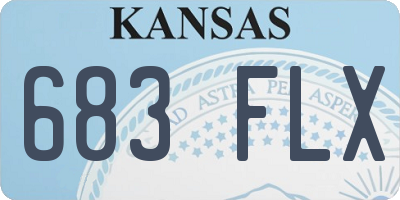 KS license plate 683FLX