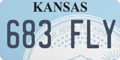 KS license plate 683FLY