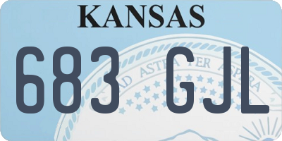 KS license plate 683GJL