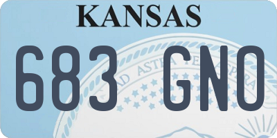 KS license plate 683GNO