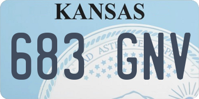 KS license plate 683GNV