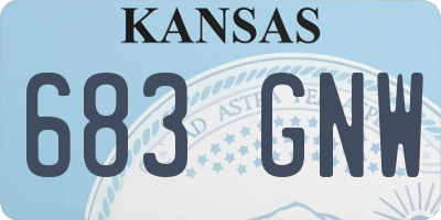 KS license plate 683GNW