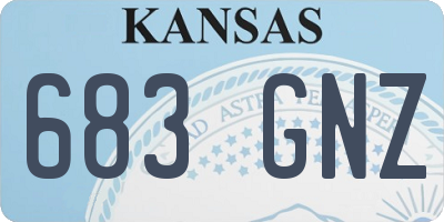 KS license plate 683GNZ