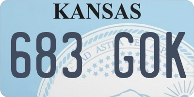 KS license plate 683GOK