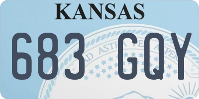 KS license plate 683GQY