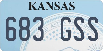 KS license plate 683GSS