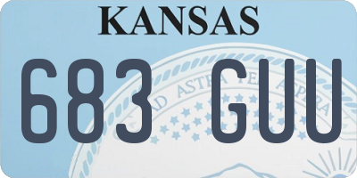 KS license plate 683GUU