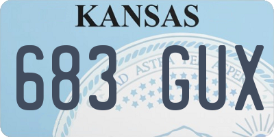 KS license plate 683GUX
