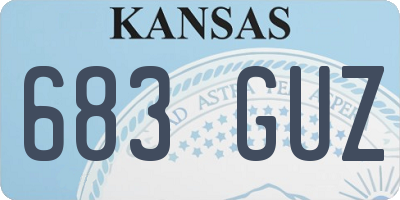 KS license plate 683GUZ
