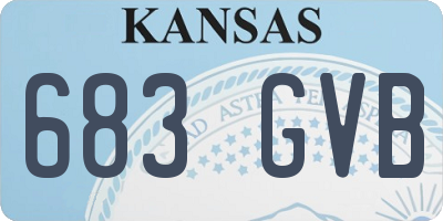 KS license plate 683GVB