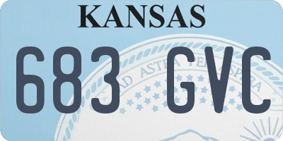 KS license plate 683GVC