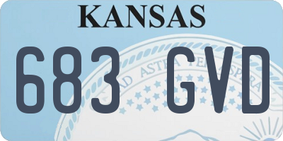 KS license plate 683GVD