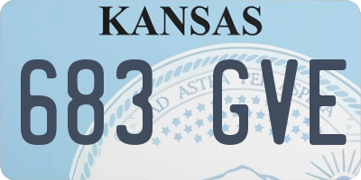 KS license plate 683GVE