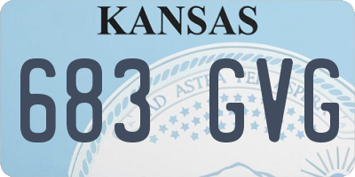 KS license plate 683GVG