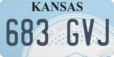 KS license plate 683GVJ