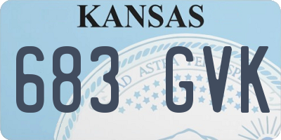 KS license plate 683GVK