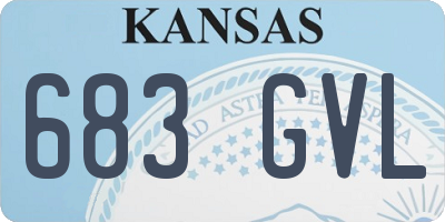KS license plate 683GVL