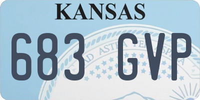 KS license plate 683GVP