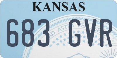 KS license plate 683GVR