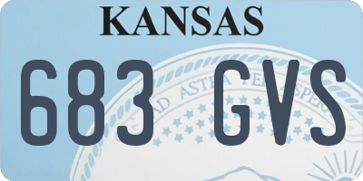 KS license plate 683GVS