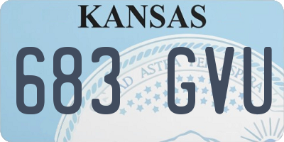 KS license plate 683GVU