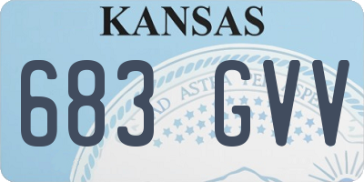 KS license plate 683GVV
