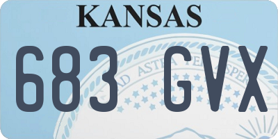 KS license plate 683GVX