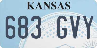 KS license plate 683GVY