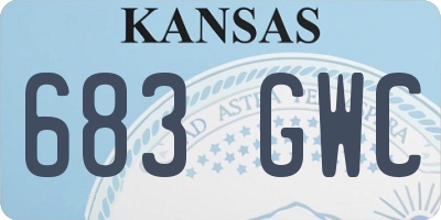 KS license plate 683GWC