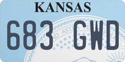 KS license plate 683GWD