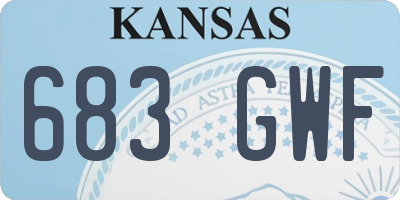 KS license plate 683GWF