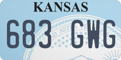 KS license plate 683GWG