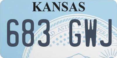 KS license plate 683GWJ