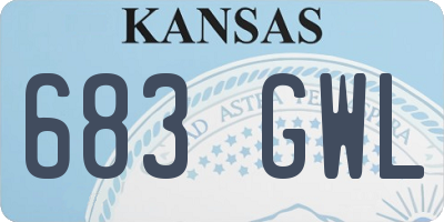 KS license plate 683GWL