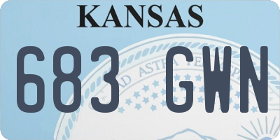 KS license plate 683GWN