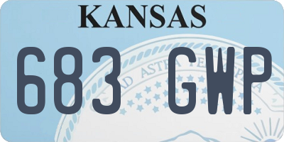 KS license plate 683GWP