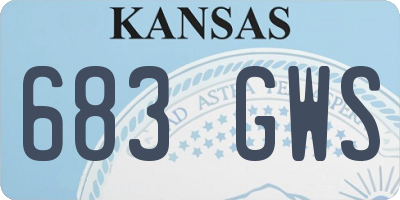 KS license plate 683GWS