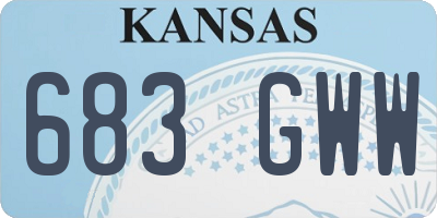 KS license plate 683GWW