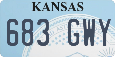 KS license plate 683GWY