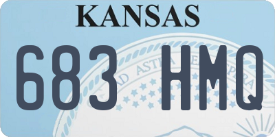 KS license plate 683HMQ