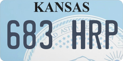 KS license plate 683HRP