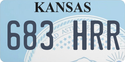 KS license plate 683HRR