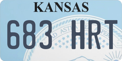 KS license plate 683HRT
