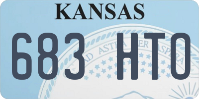 KS license plate 683HTO
