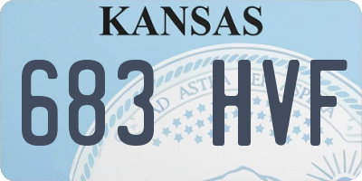 KS license plate 683HVF