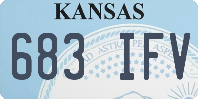 KS license plate 683IFV