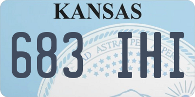 KS license plate 683IHI